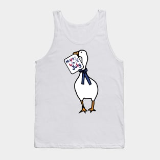 Happy 4th of July says Gaming Goose Tank Top